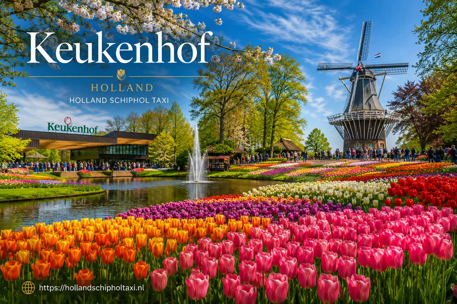 Private day trip Amsterdam Keukenhof tulip gardens